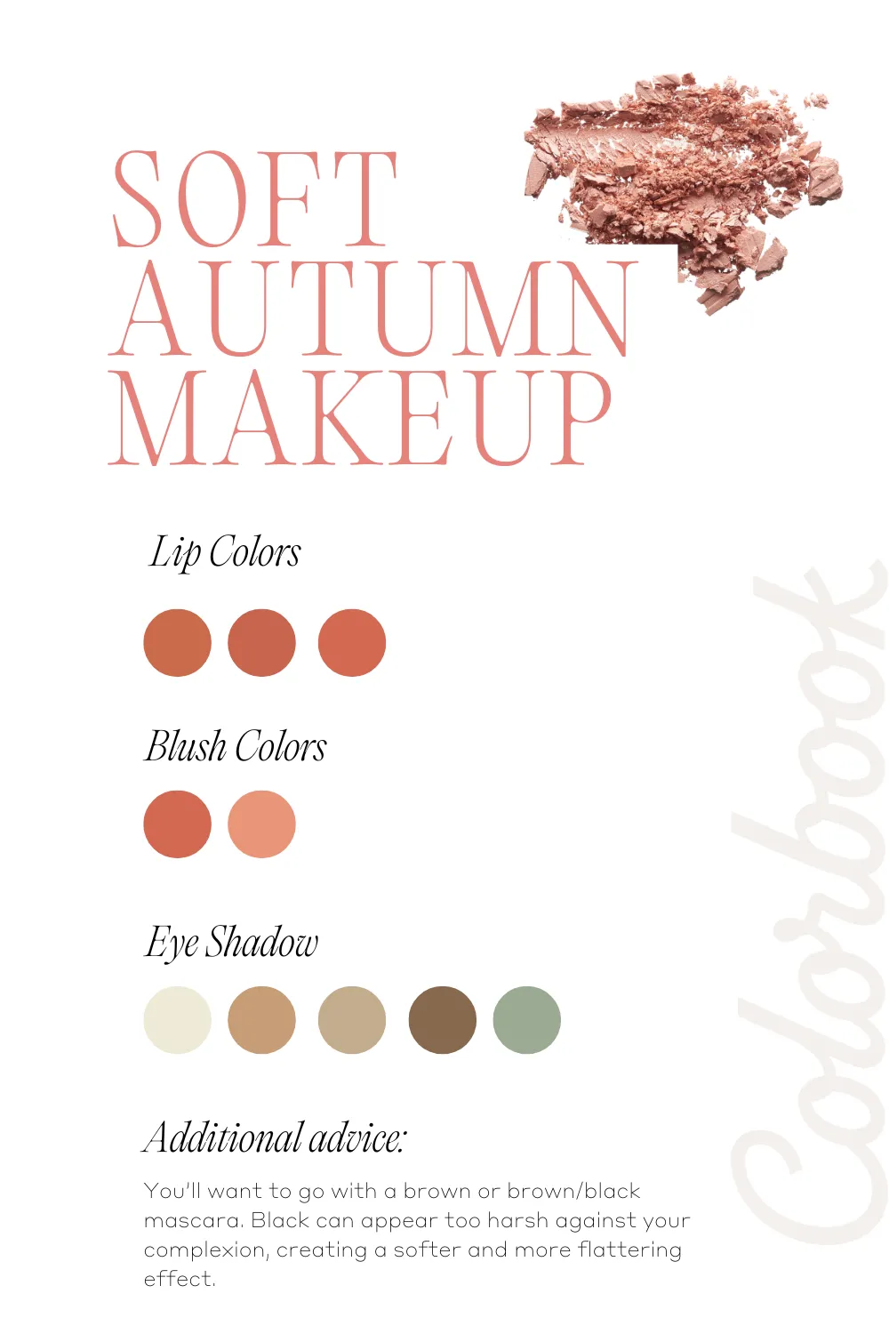 Soft Autumn makeup palette